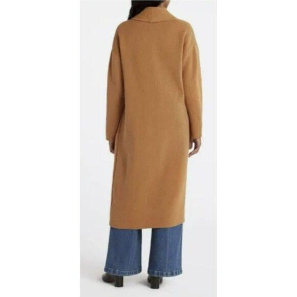 Vigoss Maxi Coatigan Oversized Duster Cardigan Brown NWT Medium - Picture 4 of 9